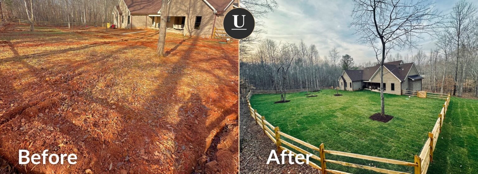 Before and after sod installation in charlotte nc by urban landscape & construction (4)