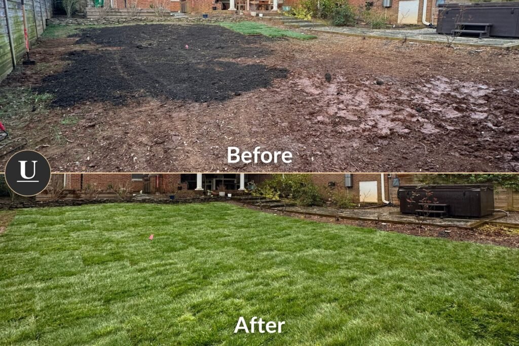 Sod installed in Southpark Charlotte NC