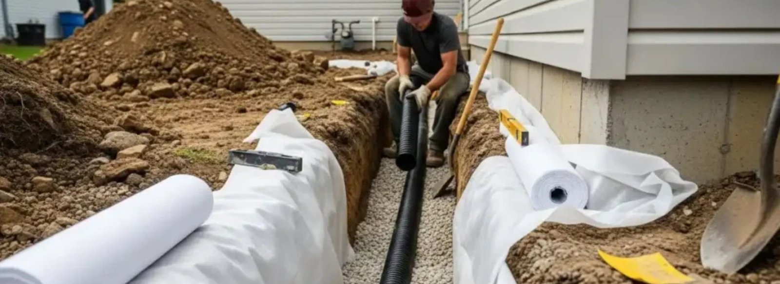 French Drain in Charlotte NC